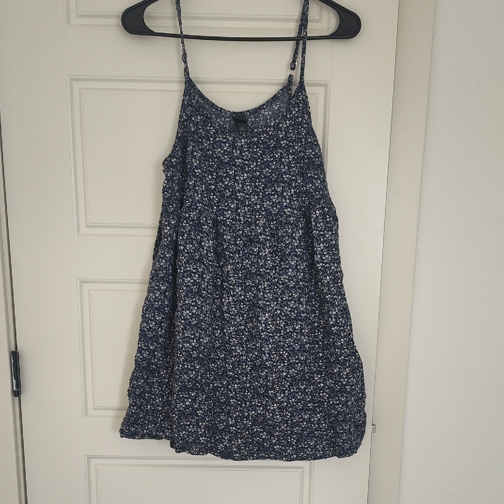 Wild Fable Blue Floral Mini Dress